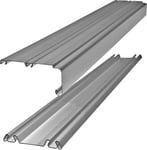 RAC Spacepro Silver Sliding Wardrobe Track set 71inch