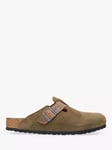 Birkenstock Boston Suede Clogs, Thyme Green