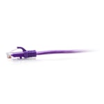 C2G 1ft (0.3m) Cat6a Snagless Unshielded (UTP) Slim Ethernet Network Patch Cable - Purple - koblingskabel - 30 cm - purpur