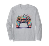 Gamer Retro Arcade Console Gaming Video Game Controller Long Sleeve T-Shirt