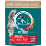 Nourriture sèche pour chats stérilisés avec bœuf et blé Purina one sterilcat Beef Wheat 800g (7613032531898)