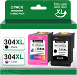 304 304 XL 304XL Remplacement pour Cartouche HP 304 Noir et Couleur Encre HP 304 HP 304 XL pour HP Deskjet 3760 2620 2625 2630 2635 2655 3700 3720 3755 Envy 5010 5020 5030