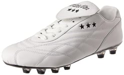 PANTOFOLA D’ORO 1886 Homme New Star Chaussure de Gymnastique, Blanc LL Ric Noir Semelle PU C Noir, 39 EU