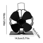 Ventilateur de cheminée à 6 pales,fonctionnement silencieux,ventilateur de poêle à bois à air chaud,ventilateur de poêle à granulés,cheminée de Noël,62 - Type 4 Blade