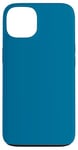 Coque pour iPhone 13 Couleur bleu mer simple