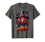 Scary Halloween Lion Witch Hat Costume Spooky Season T-Shirt