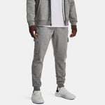 Pantalon de jogging cargo Under Armour Rival Fleece pour homme Castlerock Light Heather / Blanc M