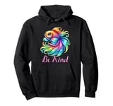 be kind rainbow fish teacher life teaching back to school Pullover Hoodie