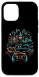 Coque pour iPhone 12/12 Pro Collection de manette de jeu vidéo Fun Art Graphic Tees