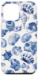 iPhone 13 Pro Max Blue ink Seashell Starfish Ocean Beach Sea Case