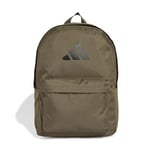 adidas Unisex CLASSIC 3BARS BACKPACK, olive strata/black, One Size