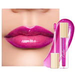 Oulac Violet Gloss à Lèvres Pailleté - Hydratant Rouge à Lèvres Liquide | Huile a Levre Brillant, Gloss Transparent Lip Oil - Enrichi en Extrait de Rose | Formule Vegan - 4,5ml, Fab! (C14)