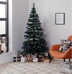 Home 6ft Fibre Optic Christmas Tree - Green