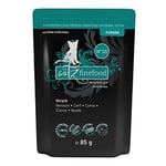 catz finefood Purrrr Hirsch - Nourriture Humide pour Chat - Monoprotéine n° 121 - pour Chats sensibles à la Nutrition - 70% de Viande - 16 sachets de 85 g