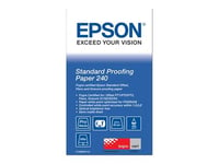 Epson Proofing Paper Standard - Semi-mat - 9 mils - Rouleau (61 cm x 30,5 m) - 240 g/m² - 1 rouleau(x) papier épreuve - pour SureColor SC-P10000, P20000, P6000, P7000, P7500, P8000, P9000, P9500, T3200, T5200, T7200