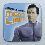 MIGHTY LIGHT RIMMER - Red Dwarf Coaster / Bar Mat - Sturdy, Gloss, Original