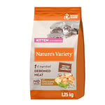 Nature's Variety Selected - Croquettes pour Chats Junior - Sans céréales - avec du Poulet élevé en plein air déssossé - 1,25kg