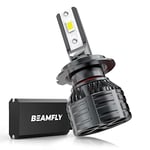 BEAMFLY 1 Pièce Ampoule H7 LED, Phares Avant de Voitures, Très Puissant, 12V, 6000K Blanc