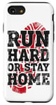 iPhone SE (2020) / 7 / 8 Running Runner Half Marathon Vintage Run Hard Or Stay Home Case