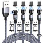 Statik 360 Cable Rotating Phone Charger Made of Durable Nylon Braid