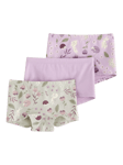 Lindex Kids' Woodland Animal Shortie Briefs, Pack of 3, Light Lilac