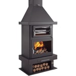 Poêle à bois cheminée avec four - firematic Phoenix 10.4 kW