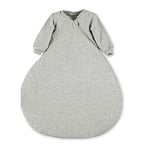 Sterntaler Barboteuse légère pour Bébé avec Manches, Sac de Couchage Intérieur, Fermeture Eclair, Taille : 50, Gris