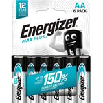 Energizer® Max Plus AA-batterier 6pk