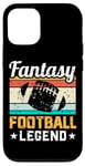 iPhone 15 Pro Funny Game Day Draft Party Mens Fantasy Football Legend Case