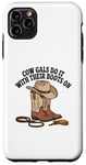 Coque pour iPhone 11 Pro Max Vache Gals, style western et campagnard