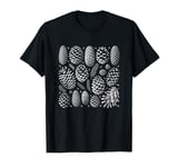 Pine Cone Vintage Botanical Illustration Nature Pine Tree T-Shirt