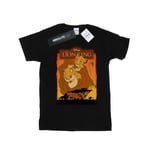 Disney Mens The Lion King Simba And Mufasa T-Shirt (Black) Cotton - Size 2XL