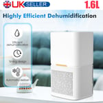 1600mL Large Dehumidifier Portable Quiet Home Air Dryer for Mould Moisture Damp