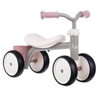 Smoby - Porteur Rookie Rose - Métal - pour Enfant Dès 12 Mois - Selle Incurvée - Roues Silencieuses - 721405