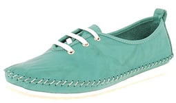 Andrea Conti Lacets pour Femme Basket, Turquoise, 39 EU