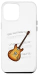 Coque pour iPhone 13 Pro Max Partition de musique de guitare électrique, guitariste