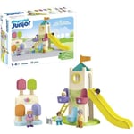 PLAYMOBIL Junior 71703 Aire de jeux avec toboggan g�ant Comprend cinq personn...