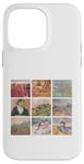 Coque pour iPhone 14 Pro Max Van Gogh – Couleur rose – Œuvre d'art vintage rétro