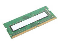 Lenovo - Ddr4 - Modul - 16 Gb - So Dimm 260-Pin - 3200 Mhz / Pc4-25600 - Ikke-Bufret - Ecc - Grønn - For Thinkpad P1 Gen 4  P15 Gen 2  P17 Gen 2  T15g Gen 2