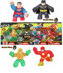 Heroes of Goo Jit Zu DC Superheroes 4 Pack Figure. Batman Superman Flash Aquaman