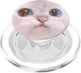 Cute Cat Sparkle Eyes Shy Cat Memes Eyes Stars Anime Kawaii PopSockets PopGrip for MagSafe