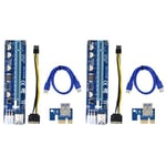 VER 008C Molex 6 Broches PCIE PCI-E PCI Carte de Express Câble USB 3.0 Extender 1X à 16X 60Cm pour L'Exploitation MinièRe Mineur Bitcoin