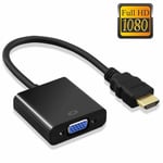 NEW 1080p HDMI Male to VGA Female Adapter Converter Audio Cable PC HDTV Monitor