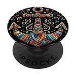 Symbole de la mer ancre cool dans le style art de Noël PopSockets PopGrip Interchangeable