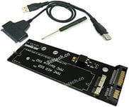 7+17Pin to SATA Adapter with USB Cable,Compatible with SSD from 2012 Year MacBook Air/Pro Retina