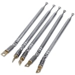 5 Pcs 32cm Length 5 Section Telescopic AM FM Radio Antenna 180 Degree Z6W59834