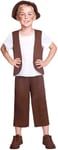 Boys Brown Tudor Boy Costume 8-10 Years