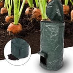 Suruina Sac de compost fait maison Ferment organique PE Sac de compost de jardin Pliable avec fermeture éclair Design compost Bin Yard Leaf Compost Sac de cuisine Fruits Fermentation Sac pour jardin M(45*80cm)