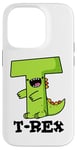 Coque pour iPhone 14 Pro Jeu de mots alphabet amusant T-Rex