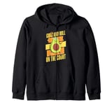 Funny Tennis Player Avocado Guac And Roll On The Court Zip Hoodie